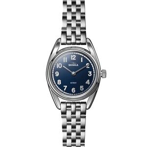 Shinola The Derby Navy Stainless Steel 30mm NWT